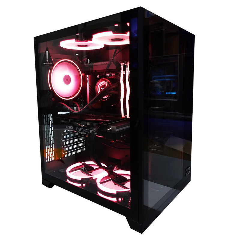 (Pre-Built) Gaming PC Intel i5-12400F w/ MSI RTX 2060 Ventus & Xigmatek Aquarius S - Black